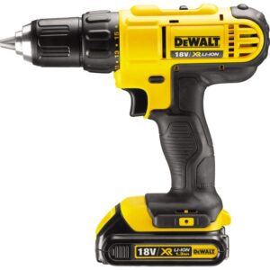 Masina compacta de gaurit si insurubat (bormasina) pe acumulator DeWALT DCD771C2-QW, 18 V, 42 Nm cuplu maxim, 1500 RPM + 2 acumualtori + incarcator + valiza profesionala