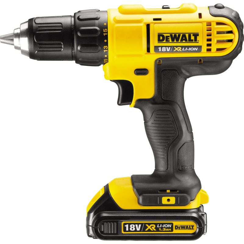 Masina compacta de gaurit si insurubat (bormasina) pe acumulator DeWALT DCD771C2-QW, 18 V, 42 Nm cuplu maxim, 1500 RPM + 2 acumualtori + incarcator + valiza profesionala