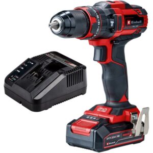 Masina de gaurit (bormasina) Einhell Power X-Change , TE-CD 18/44 Li-I Kit, 18 V, 44 Nm, 1500 rpm, mandrina 13 mm, acumulator 18 V 2.5 Ah Einhell Power-X-Change si incarcator