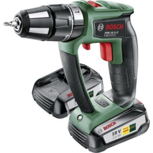 Masina de gaurit si insurubat (bormasina) pe acumulator Bosch PSB 18 LI-2 Ergonomic, 18 V, 2 trepte putere, 2 acumulatori 2.5 Ah, incarcator