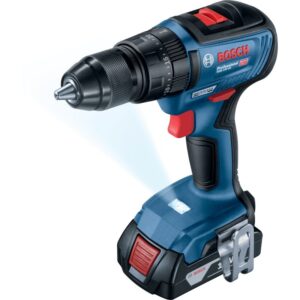 Masina de gaurit si insurubat (bormasina) pe acumulator cu percutie Bosch Professional 06019H5121, 18 V, 1800 RPM, 27.000 percuti/min, 20+2 trepte torsiune, 28/50/50 Nm cuplu, 3...