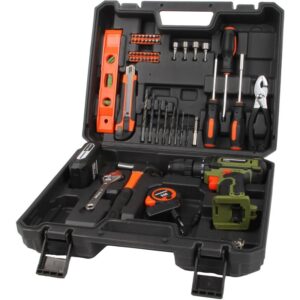 Masina de gaurit si insurubat (bormasina) pe acumulator Heinner VTE003, 20 V, 1500 RPM, 30 Nm, 18+1 trepte tensiune, acumulator, incarcator