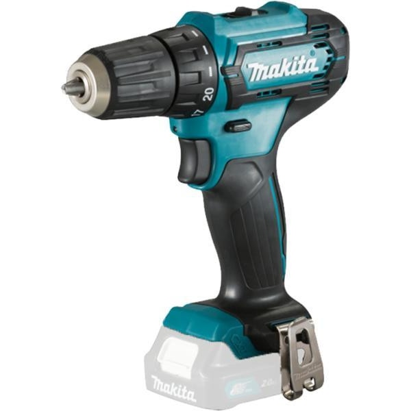 Masina de gaurit si insurubat (bormasina) pe acumulator Makita DF333DZ, 12 V, 30 Nm, 1700 RPM, 10 mm mandrina, fara acumulator/incarcator