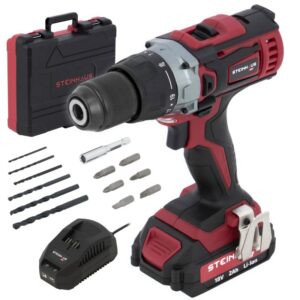 Masina de gaurit si insurubat cu acumulator (bormasina) Steinhaus ONE 18V, PRO-ONE-CD2, 45Nm, 20 trepte, 2 trepte viteza, 1600 RPM, cu acumulator 2Ah Li-Ion si incarcator 2.4A,...