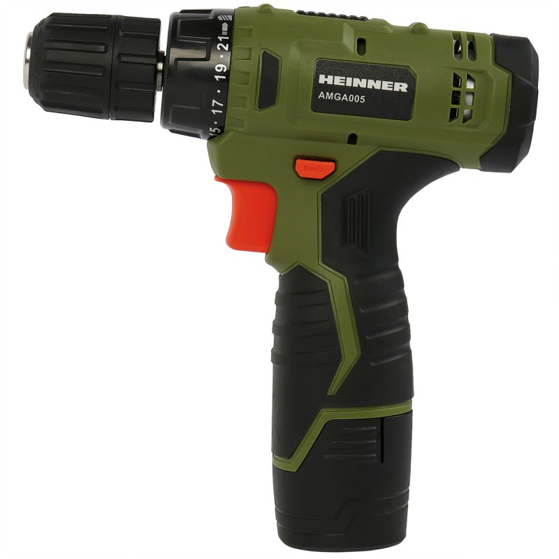 Masina de gaurit si insurubat pe acumulator (bormasina) Heinner AMGA005, 10.8 V, 1300 mAh, 650 RPM, 18 Nm