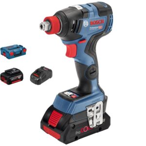 Masina de infiletat/desfiletat cu impact pe acumulator Bosch Professional GDX 18V-200 C, 200 Nm, 3400 RPM, 4000 PPM, 3 trepte de torsiune, accesorii incluse