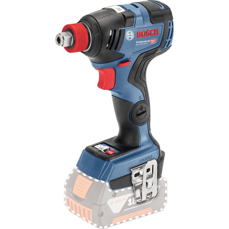 Masina de insurubat cu impact Bosch Professional GDX 18V-200 C fara acumulatori si incarcator in setul de livrare, Li-Ion, 18 V, 200 Nm, M4-M14, motor fara perii